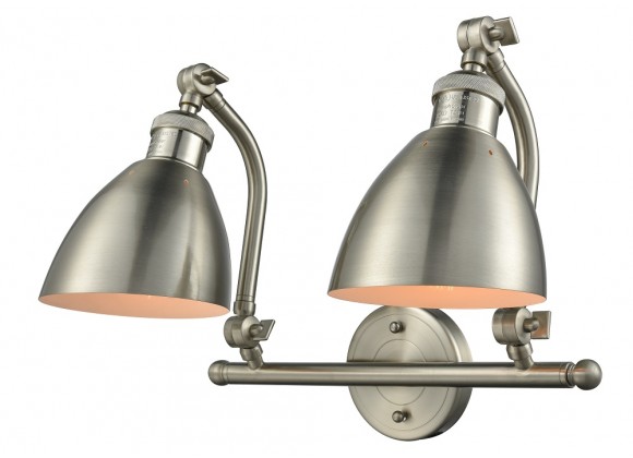 Metal Shade Double Swivel Vanity Light - METAL ANGLE SHADE