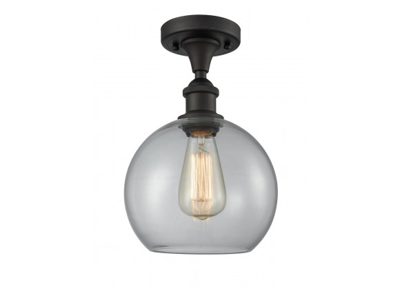 Glass Semi Flush - Oiled Rubbed Bronze