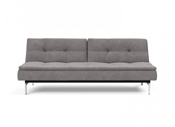 Innovation Living Dublexo Stainless Steel Sofa Bed - Mixed Dance Grey - Front 