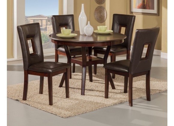 Alpine Furniture Segundo Side Chairs in Espresso - Lifestyle