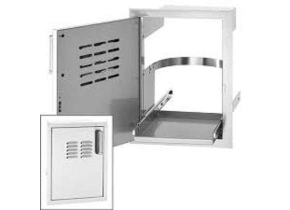 Fire Magic Single Access Door w/ Tank Tray and Louvers