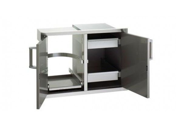 Fire Magic Double Access Door with Double Drawers and Tank Tray