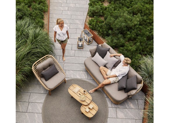 Cane-Line Basket 2-Seater Sofa Natural Top