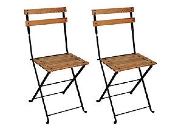 French Café Bistro Folding Side Chair