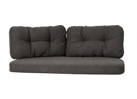 Cane-Line Ocean Large 2-Seater Sofa Cushion Set Dark Grey