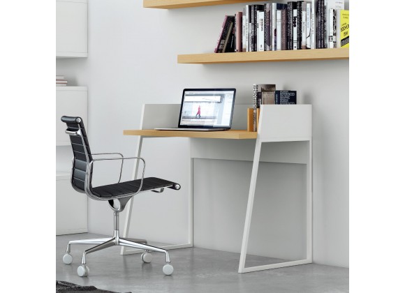 TemaHome Volga Desk in Oak & Pure White - Lifestyle