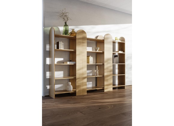 TemaHome Venice Bookcase in Light Oak - Lifestyle