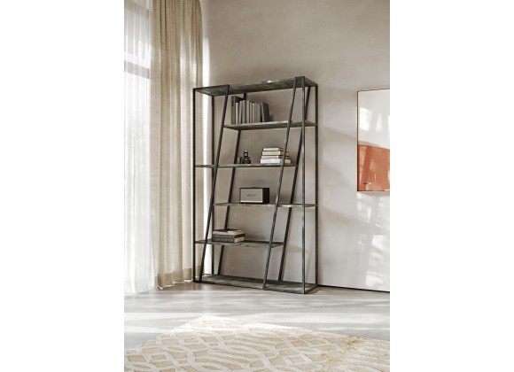 TemaHome Albi Bookshelf in Concrete Look & Black - Lifestyle