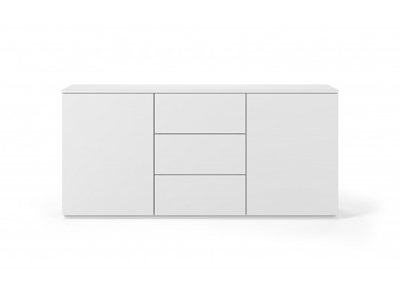 TemaHome Join 180H1 Wood Top With Sub-Base in Pure White - Front