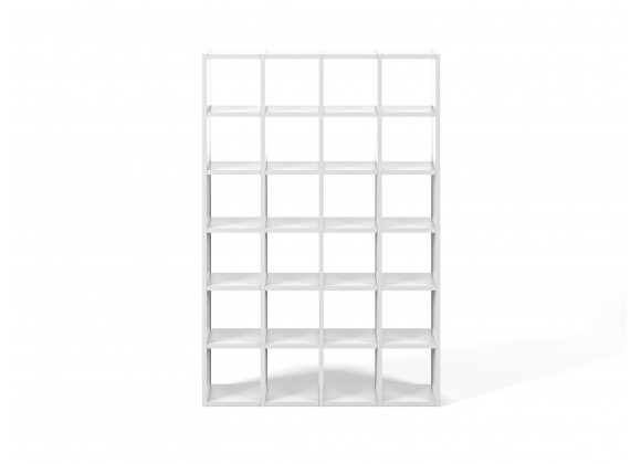 TemaHome Pombal Bookshelf Comp. 2010-001 in Pure White - Front 