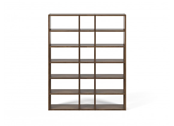TemaHome Pombal Bookshelf Comp. 2010-018 in Walnut Finish - Front