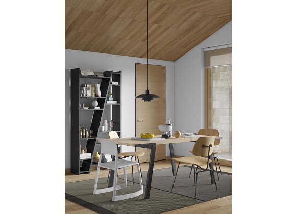 TemaHome Drift Dining Table in Oak & Black - Lifestyle 4