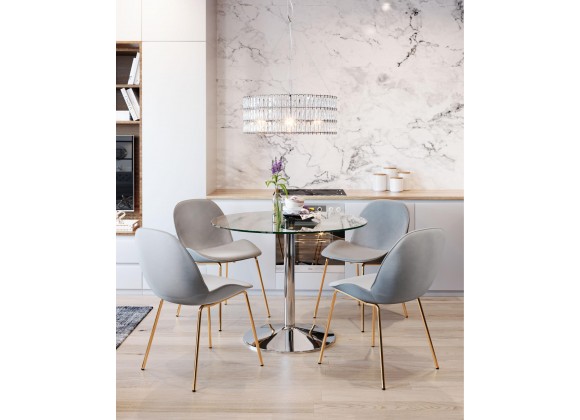 Zuo Modern Jena Ceiling Lamp Chrome - Lifestyle