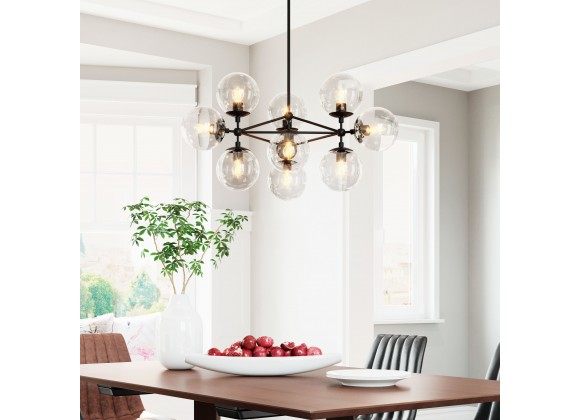 Zuo Modern Belfast Ceiling Lamp Black - Lifestyle