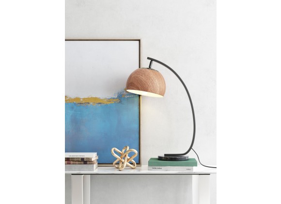 Zuo Modern Brentwood Table Lamp Brown And Black - Lifestyle