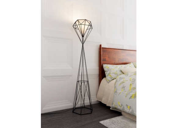 Zuo Modern Delancey Floor Lamp Black - Lifestyle