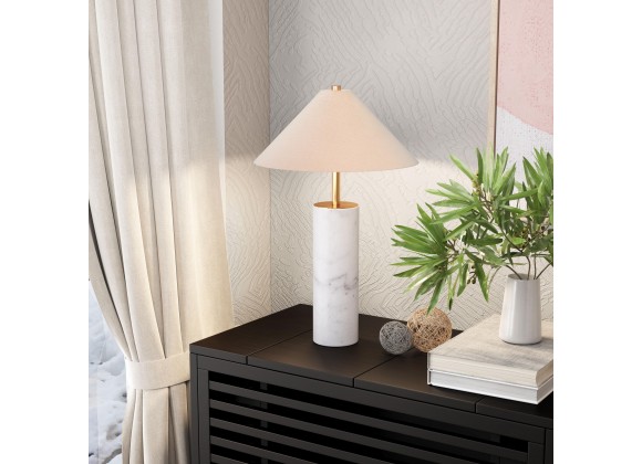 Zuo Modern Ciara Table Lamp Beige And White - Lifestyle