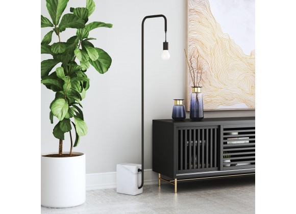 Zuo Modern Lancia Floor Lamp Black - Lifestyle