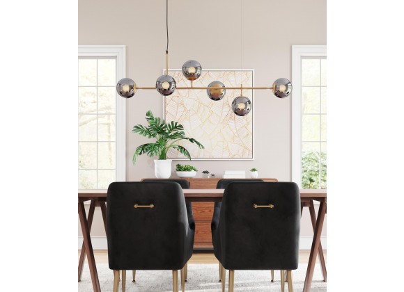 Zuo Modern Gisela Ceiling Lamp Brass - Lifestyle 4