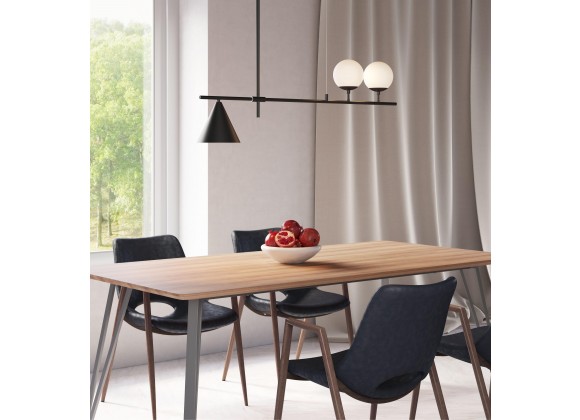 Zuo Modern Richiza Ceiling Lamp Black - Lifestyle 2
