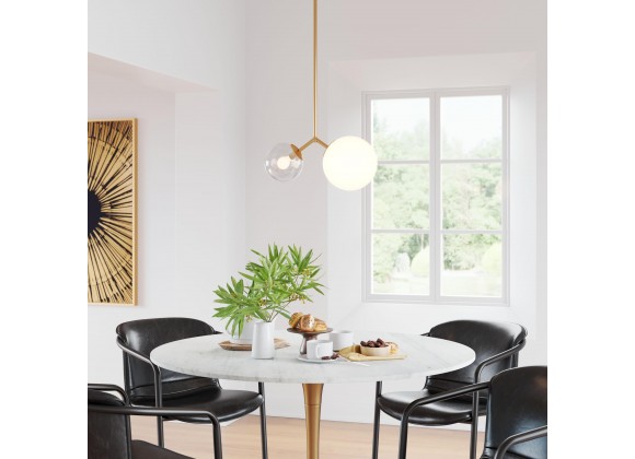 Zuo Modern Constance Ceiling Lamp Brass - Lifestyle 1