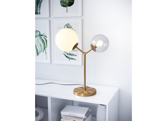 Zuo Modern Constance Table Lamp Brass - Lifestyle
