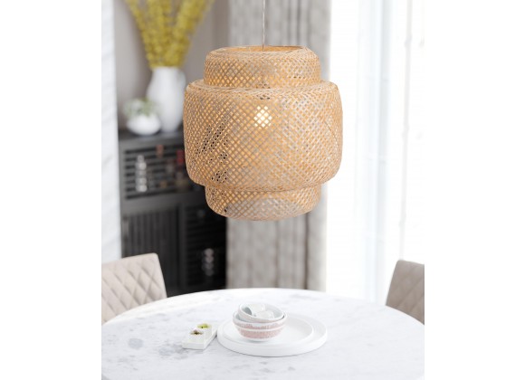 Zuo Modern Finch Ceiling Lamp Natural - Lifestyle 