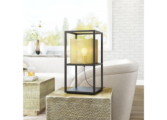 Zuo Modern Yves Table Lamp Gold And Black - Lifestyle
