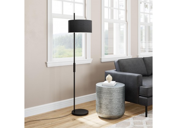 Zuo Modern Lonte Floor Lamp Black - Lifestyle