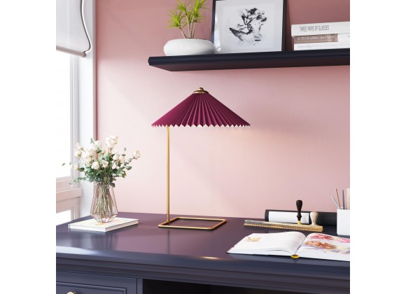 Zuo Modern Charo Table Lamp Red And Gold - Lifestyle
