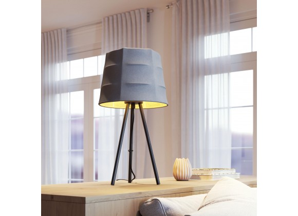 Zuo Modern Mozzi Table Lamp Gray And Black - Lifestyle