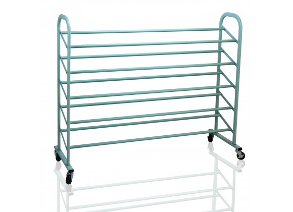 Oceanstar 5-Tier Metal Shoe Rack - Turquoise