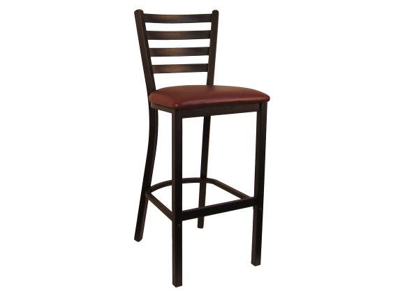 H&D Seating Ladder Back Metal Barstool 6145B