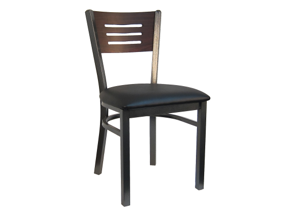 H&D Seating Index Back Metal Chair 6157 - Set of 2