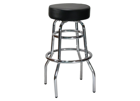 H&D Seating Double Ring Backless Barstool