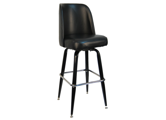 H&D Seating Single Ring Swivel Barstool with 20” wide Jumbo Seat