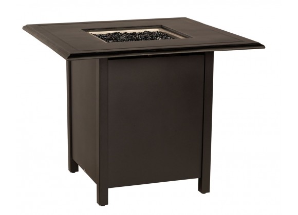 Woodard Solid Cast Square Counter Height Fire Table
