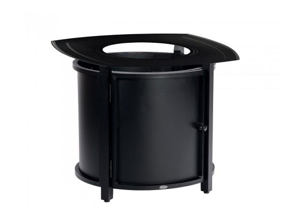 Woodard Solid Cast Square Round Chat Height Fire Table