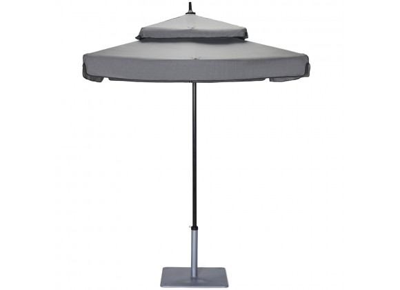 Woodard Canopi Duplici 9' Octagonal Double Tier Umbrella with Sunbrella Marine Fabric