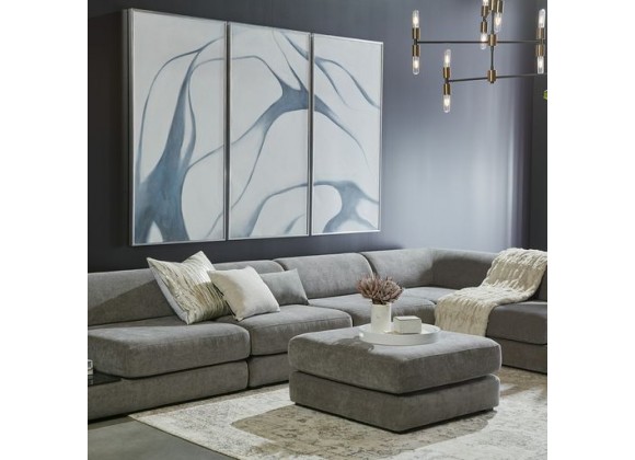 Sunpan Harmony Modular in Corner Chair - Danny Dark Grey - Lifestyle