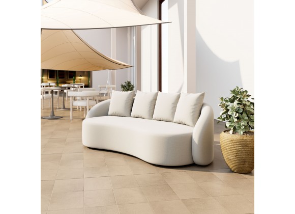 Zuo Modern Sunny Isles Sofa in Beige - Lifestyle 3