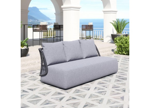 Zuo Modern Mekan Sofa in Gray - Lifestyle