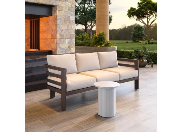 Zuo Modern Bal Harbor Sofa in White - Lifestyle 2