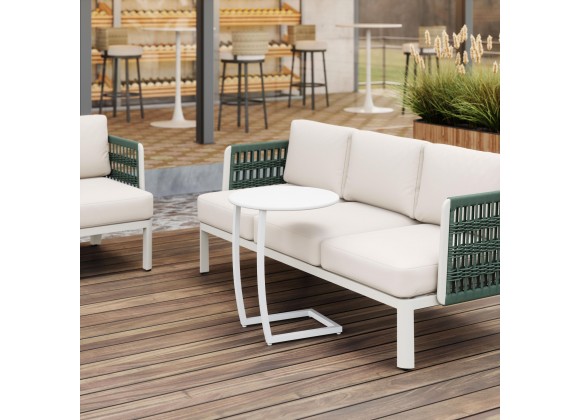 Zuo Modern Noga End Table White - Lifestyle