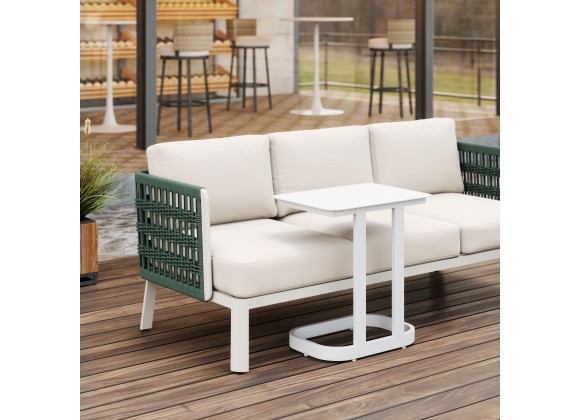 Zuo Modern Friss End Table in White - Lifestyle