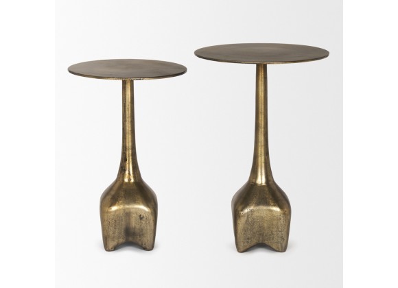 Mercana Risha Large Gold Metal Accent Table 1