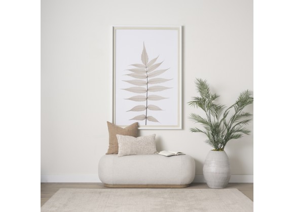 Mercana Siren Fabric With Brown Wood Oblong Bench Light