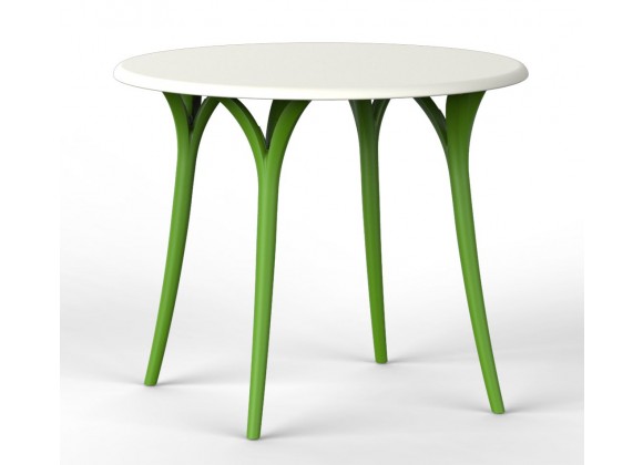  Chloe Garden Table With White Stand - Green Stand