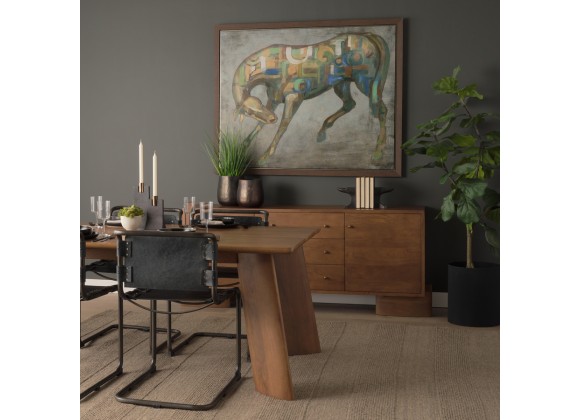 Mercana Jonan Brown Mango Wood Rectangular Dining Table 2