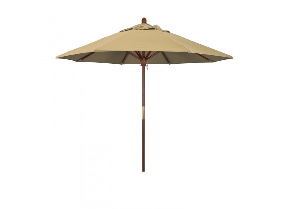 9' Aluminum Market Umbrella Push Tilt - Champagne - Olefin